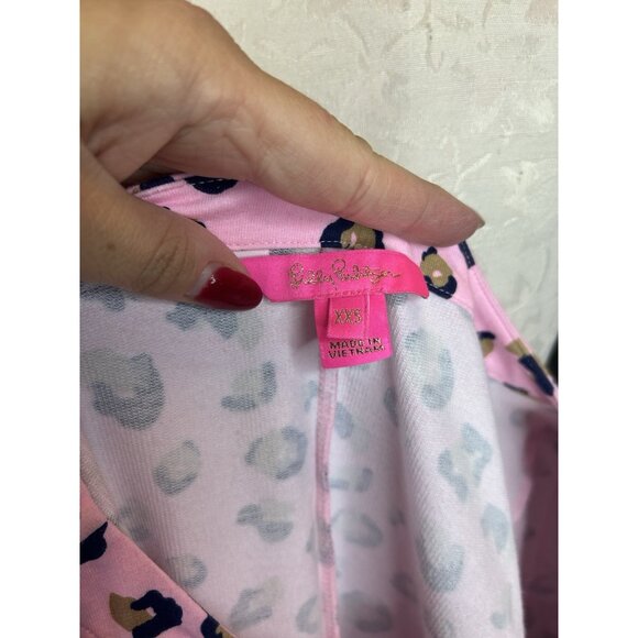 Lilly Pulitzer Beline Dress XXS in Pink Blossom Seeing Spots Long Sleeve Mini - Picture 9 of 11